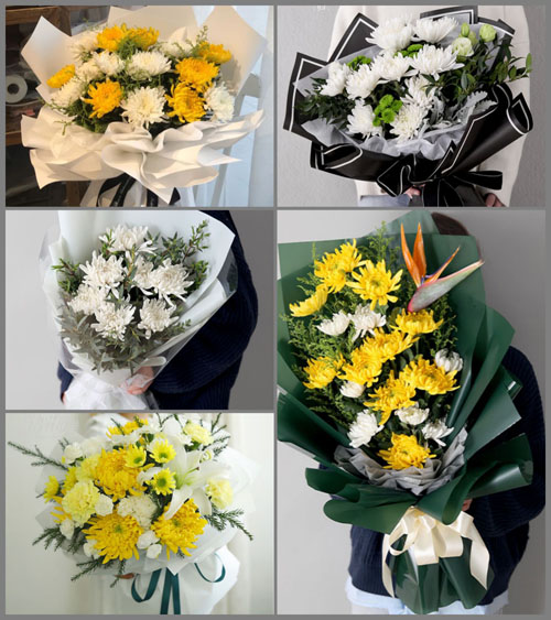 贵州六盘水盘县红果街道挪湾村白事花束代送